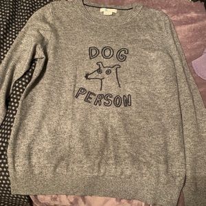 Boden Dog Person Pullover Sweater 